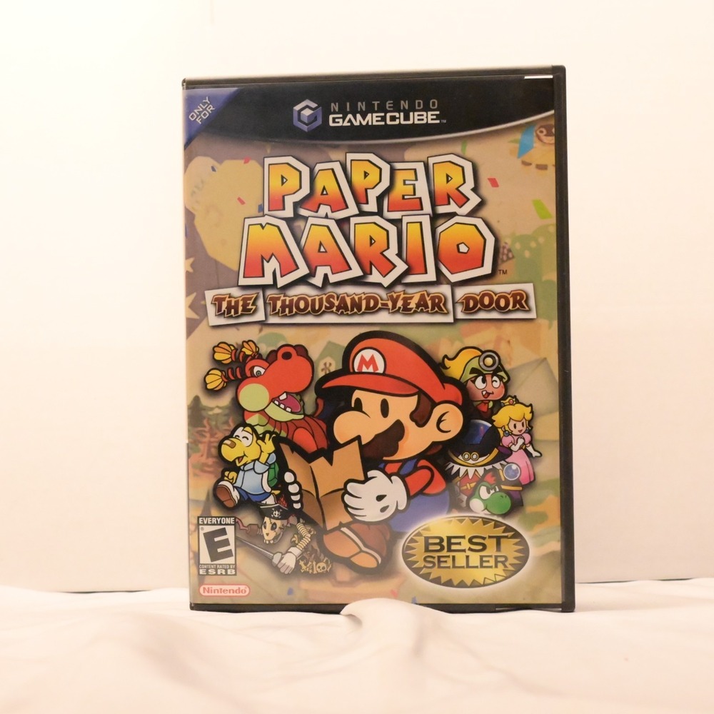 Paper Mario Thousand Year Door GameCube Complete Manual Case